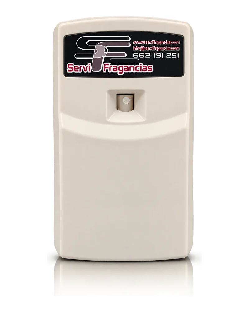 Dispensador automático de ambientador hidroalcohólico Servifragancias